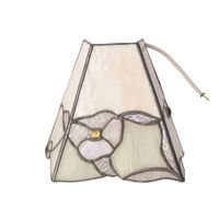 Vintage Tiffany Stil Wandlampe – Bleiglas Blumenmotiv