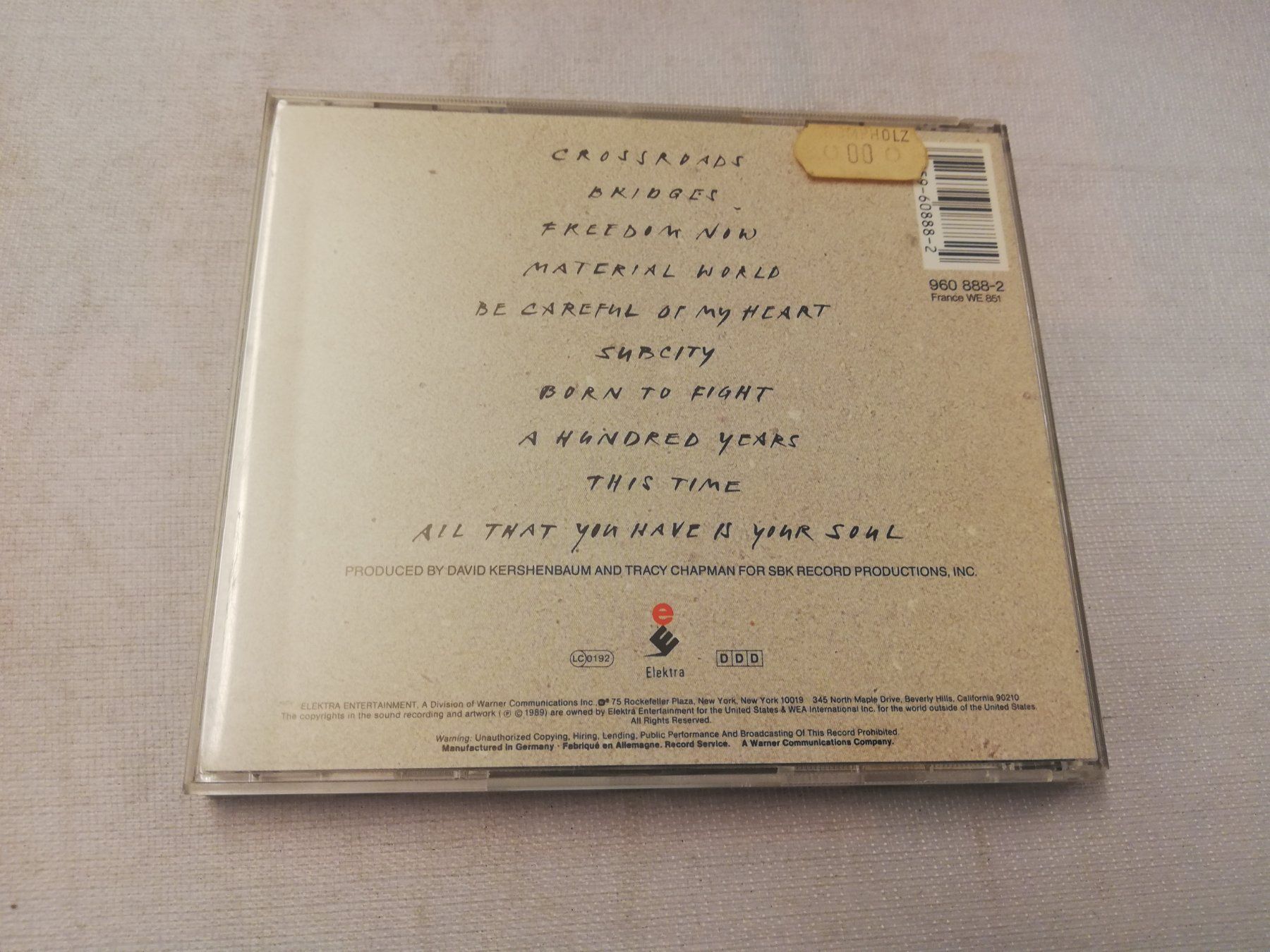 CDs: TRACY CHAPMAN - CROSSROADS – Gebraucht aus Bern von Vinylsound.ch 1