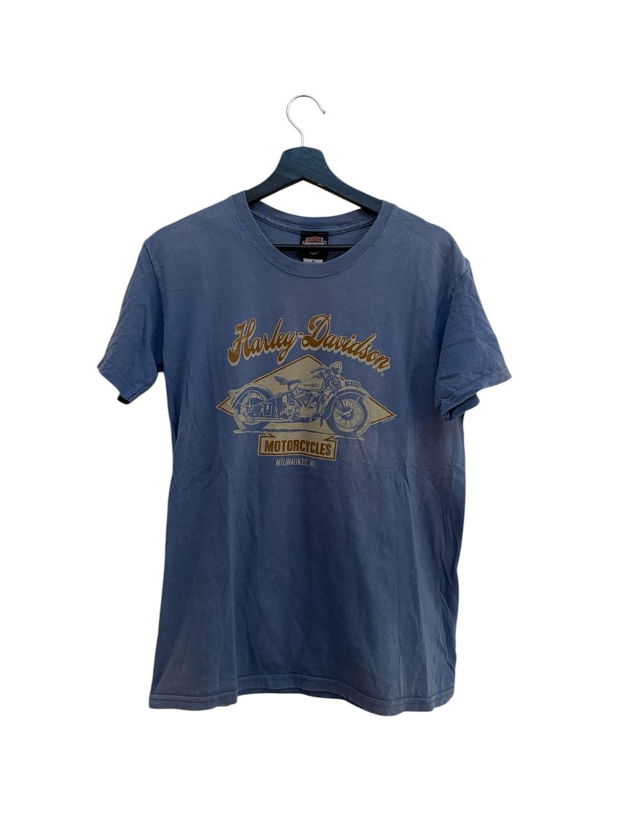 T-shirt: Blaues Harley Davidson T-Shirt – Usato da Zofingen venduto da maetzgu