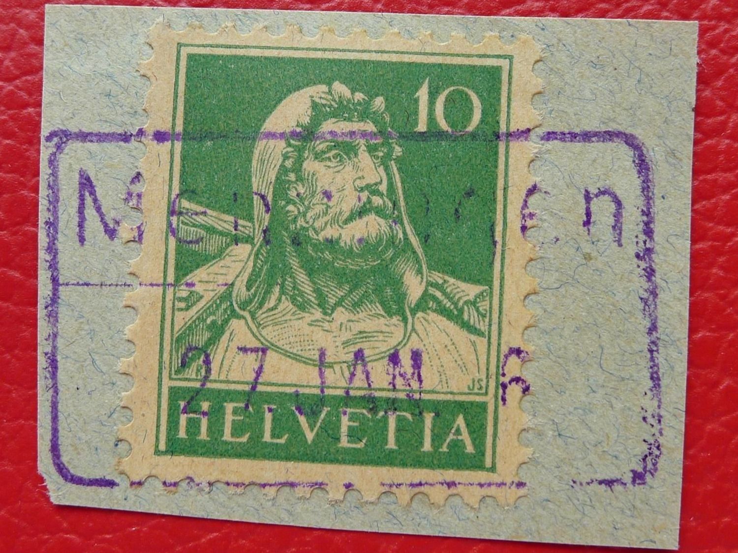 Tutti i francobolli: BAHNPOST: MENZINGEN ZG, violetter, sauberer Stempel. – Usato da Sursee venduto da Luzernerraute
