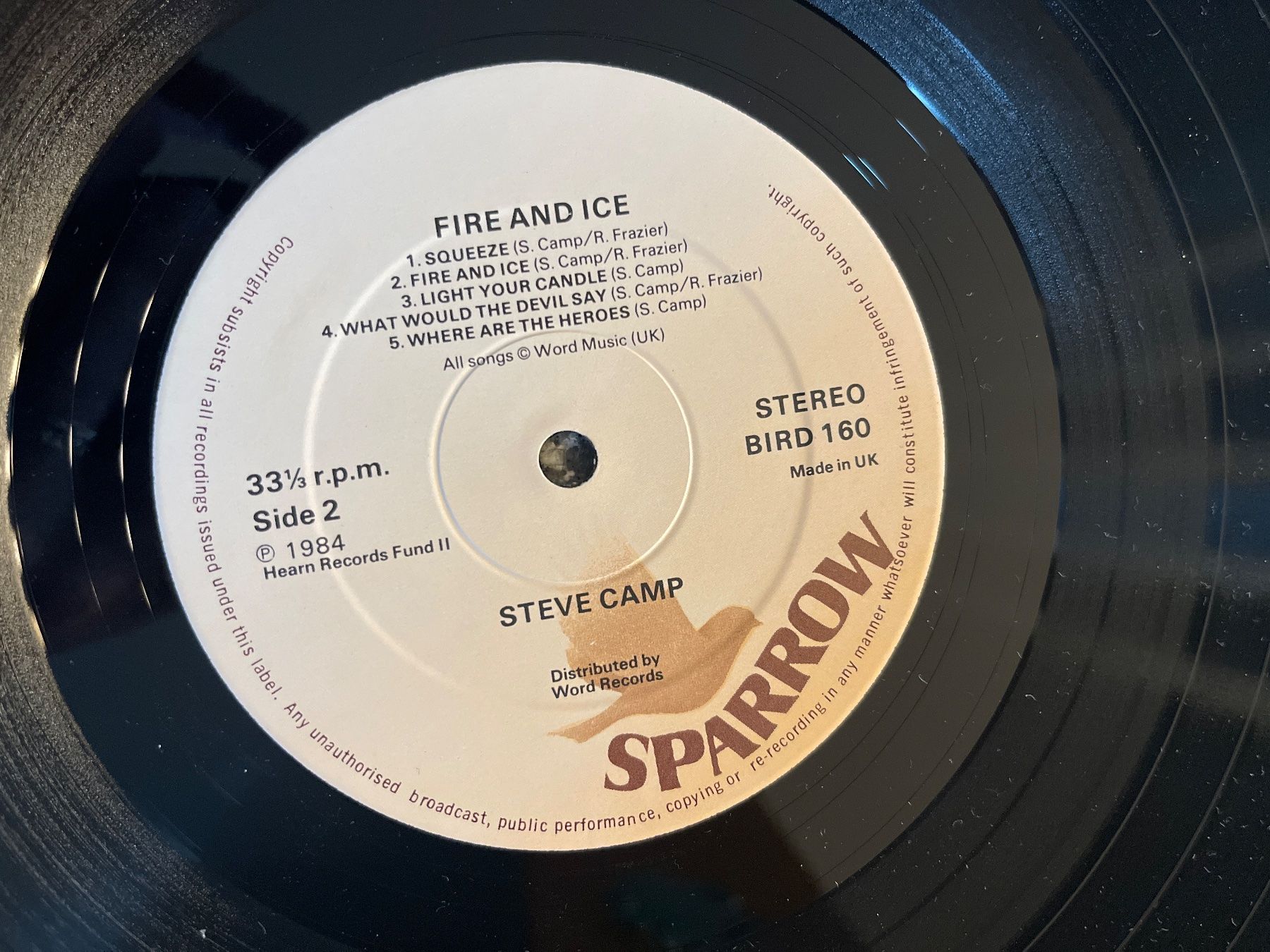 Dischi in vinile: A142/Steve Camp – Fire And Ice – Usato da Frutigen venduto da Philippe_jsp 2