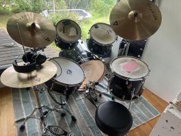 SCS Drumset komplett, Schlagzeug akustisch 🥁