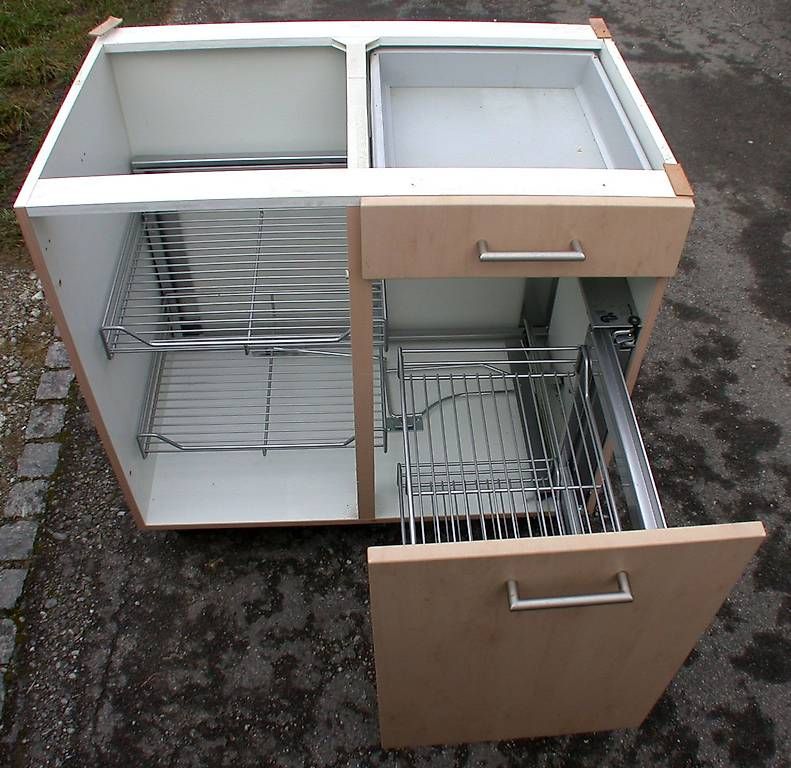 Komplettküchen: Küchenmodul- Eckauszug, – Gebraucht aus Winterthur von BauTeilLaden2000 2