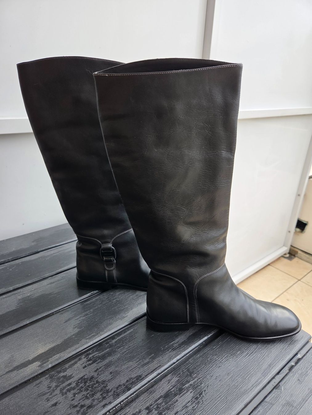 Salvatore Ferragamo Scarpe da donna: Salvatore Ferragamo Stifel Leder nero – Usato da Minusio venduto da Ninfa54 2