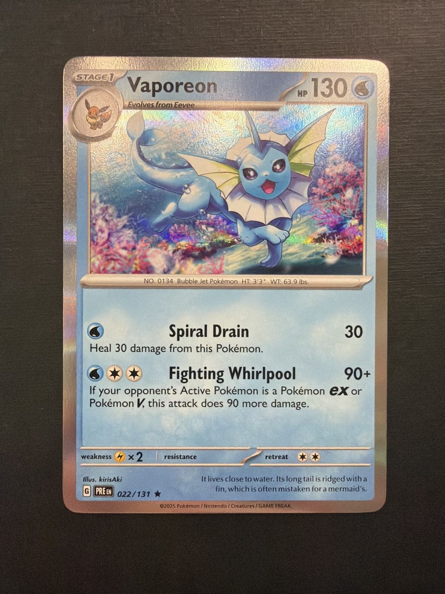 Pokémon Sammelbilder & Trading cards: Vaporeon 022/131 Prismatic Evolution Holo Common Englisch – Neu (gemäss Beschreibung) aus Oberglatt ZH von DSGS37