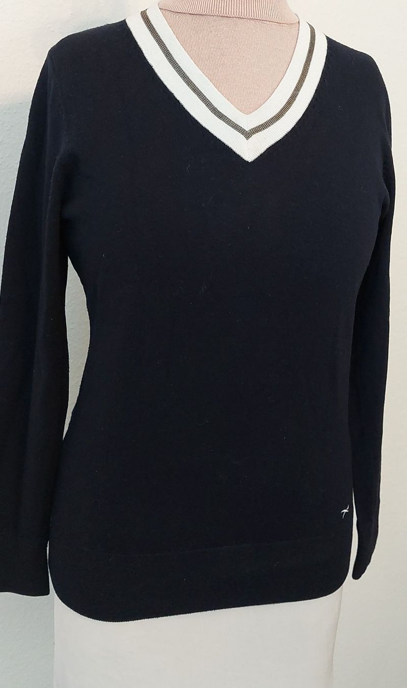 Brax Maglioni & Felpe: Brax Dunkelblauer Pullover mit V-Ausschnitt, Grösse S/M. – Usato da Gwatt (Thun) venduto da Letzte-Chance