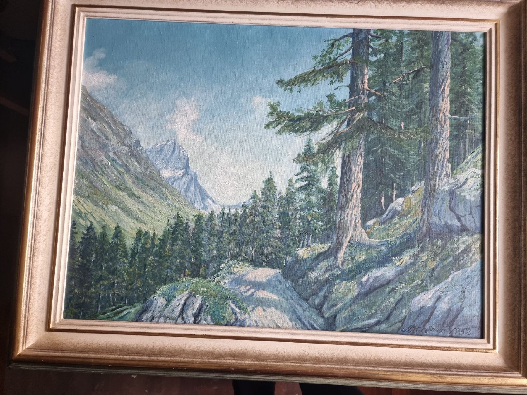 Gemälde: A.NIEDERER  GEMÄLDE SIGNIERT OEL/LEINWAND MIT RAHMEN – Gebraucht aus Gersau von grafik-kunst 7