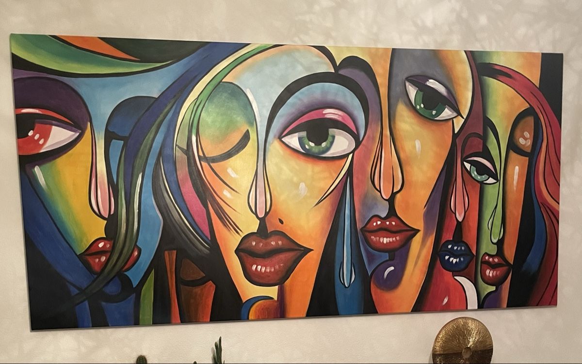 Foto & Immagini: Kunst-Wandbild "Gesichter" - Einzigartiges Design, Top! – Nuovo (secondo la descrizione) da Wilen b. Wil venduto da puma-85 2