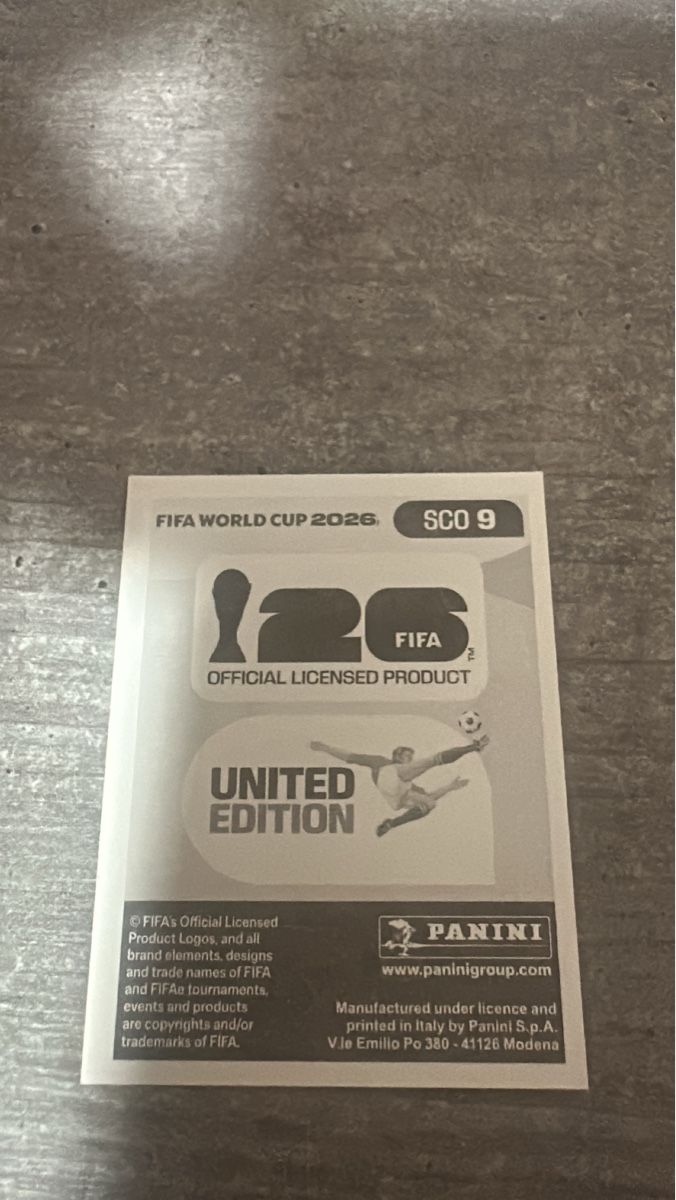 Panini Carte collezionabili: SCO 9 , FIFA WORLD CUP 2026 PANINI  – Nuovo (secondo la descrizione) da Frauenfeld venduto da 1PegPeg1 1