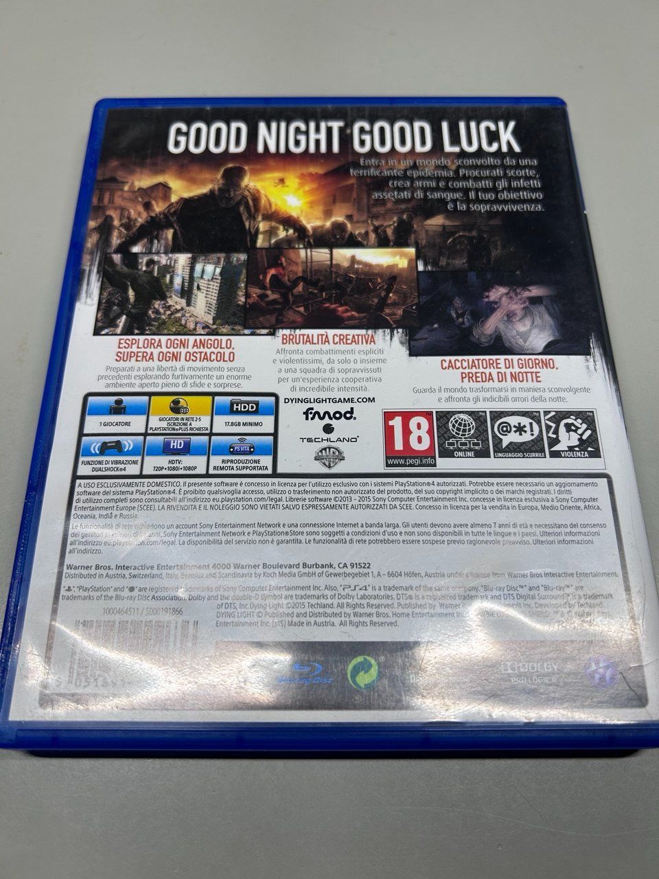 Giochi: Dying Light per PS4 - PAL ITA – Usato da Giubiasco venduto da LorisVale 1