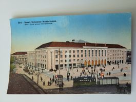 Alte Ansichtskarte Basel Messe 1928 mit Briefmarken R21