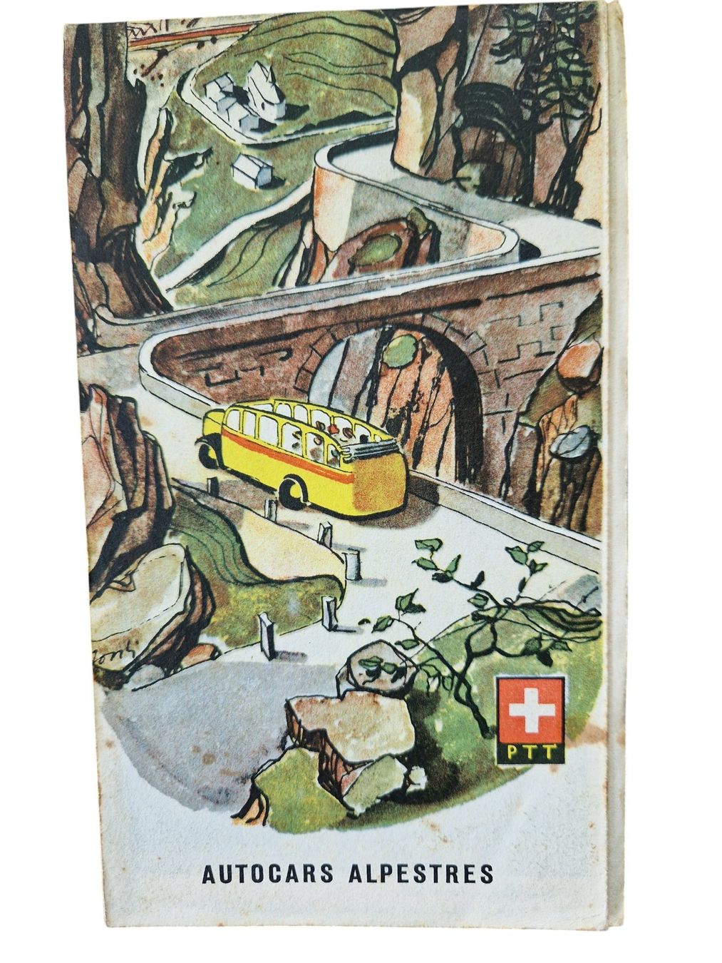 Cartine & Atlanti: Landkarte Brosche Postauto Autocars – Usato da Mörschwil venduto da aik_x8mc