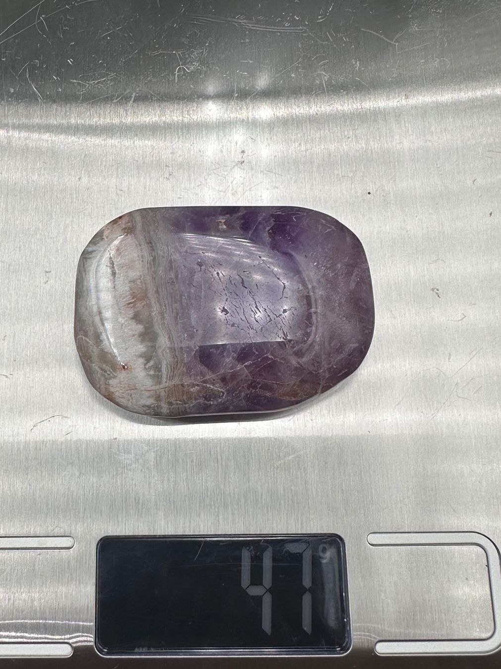 Minerali & Pietre curative: Amethyst mit Achat Handschmeichler Heilstein – Nuovo e nell'imballaggio originale da Männedorf venduto da Handschmeichler 5