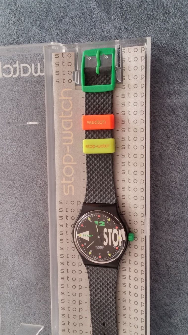 Swatch Orologi: Swatch stop-watch Nightshift Sammleruhr – Nuovo (secondo la descrizione) da Zürich venduto da sendbad 2