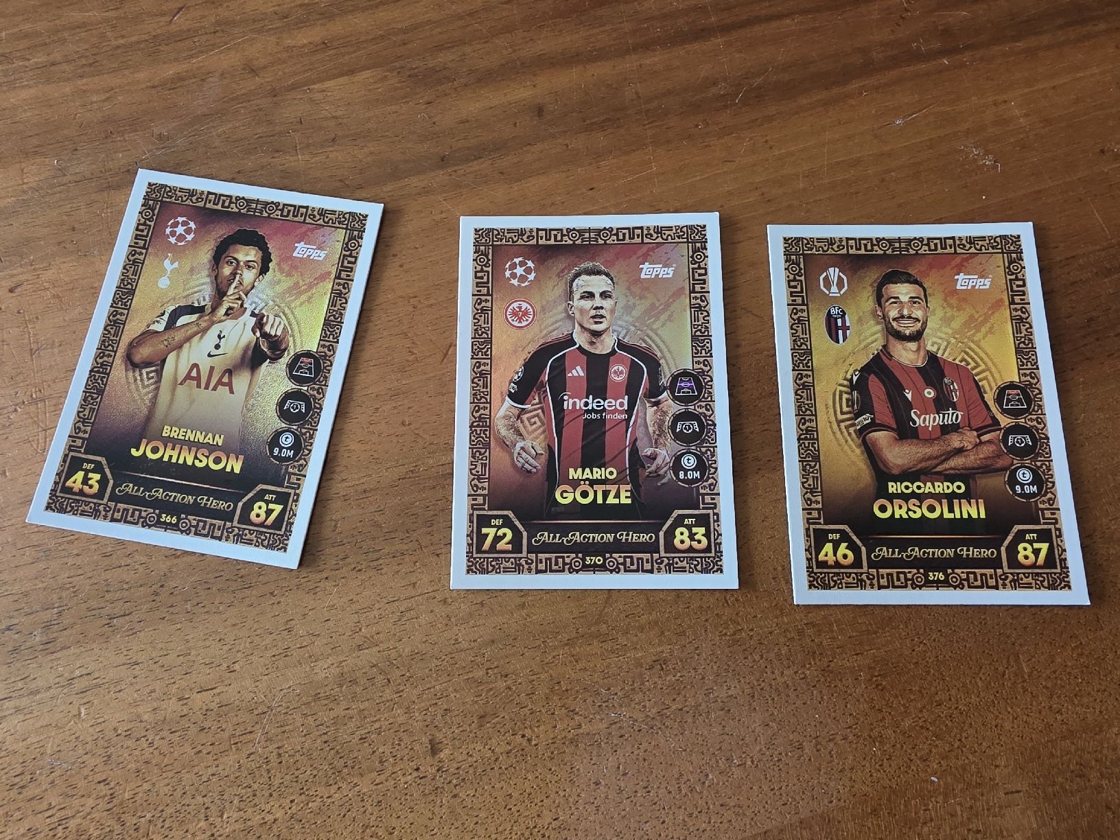 Cartes à collectionner: 3 Match Attax Karten  – D'occasion à Ortschwaben par Patrick1978