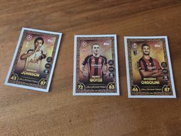3 Match Attax Karten 