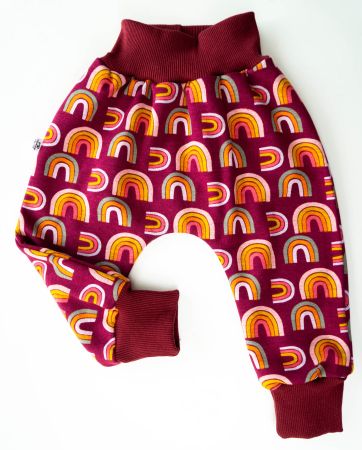 Fleece/Thermo Pumphose mit Regenbogen Gr.62/68 - NEU