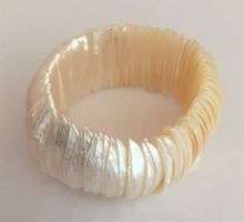 Bracelet nacre naturelle - 3,8 cm Naturbelassenes Perlmuttar