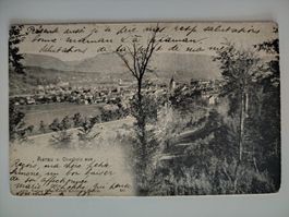 Alte Ansichtskarte AARAU v. Oberholz, gelaufen 1905!