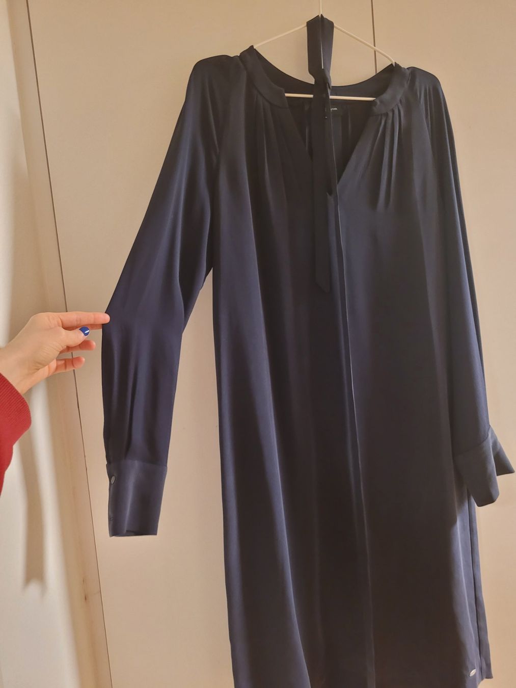 Kleider: McGregor Seidenkleid, Gr.38, Dunkelblau, Seide – Neu (gemäss Beschreibung) aus Zürich von mgn1 4