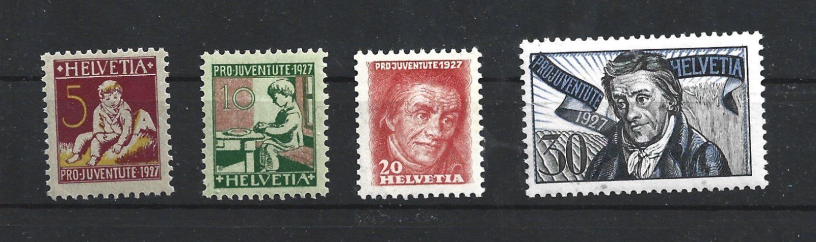 Tutti i francobolli: 1927 Pro Juventute – Usato da Trübbach venduto da Sammer51