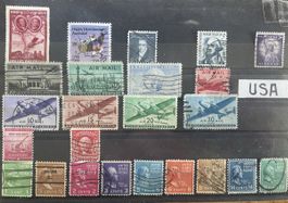 USA Markenlot Flugpost Washington Liberty etc.