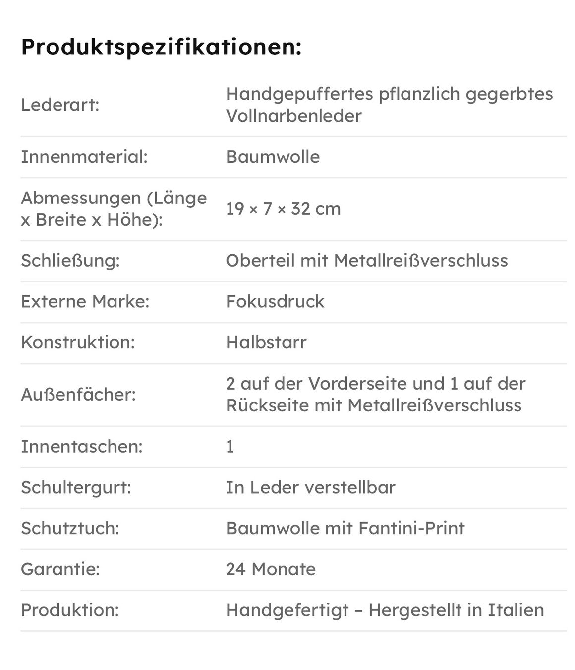 Borse: Umhängetasche Herren Leder Vespucci – Nuovo e nell'imballaggio originale da Wittenbach venduto da bes_k8vr 8