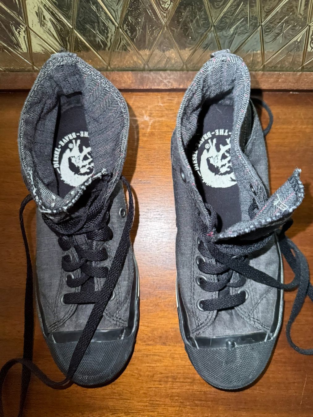 Diesel Scarpe da donna: DIESEL High-Top Sneaker Exposure schwarz – Usato da Unterseen venduto da bongmarley 1