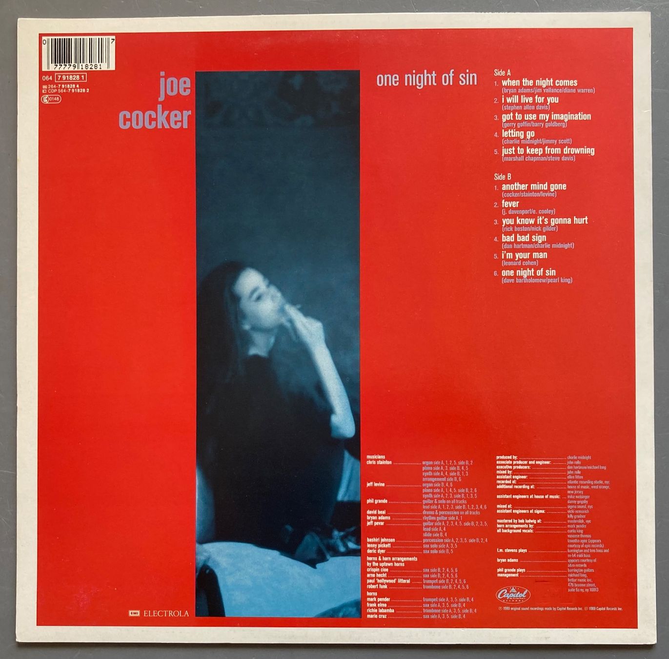 Dischi in vinile: JOE COCKER - ONE NIGHT OF SIN – Usato da Poliez-Pittet venduto da Newtown-Records 1