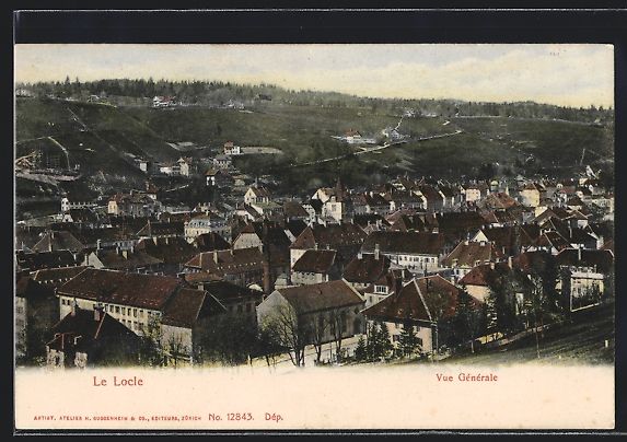 Cartoline postali: AK Le Locle, Vue Generale, 1907 – Usato da Berlin venduto da bartko-reher