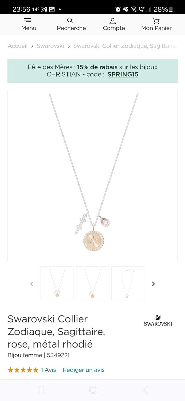 Swarovski Ketten: collier swarovski – Neu (gemäss Beschreibung) aus Savigny von vei_8t66