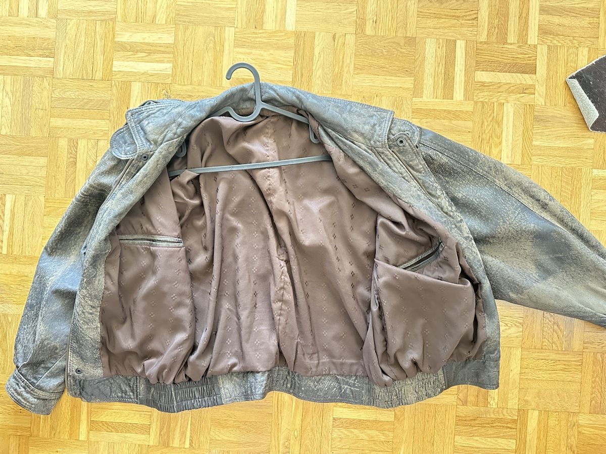 Giacche: Braune Vintage-Lederjacke Gr. 46 – Usato da Zürich venduto da Carlizzl 3