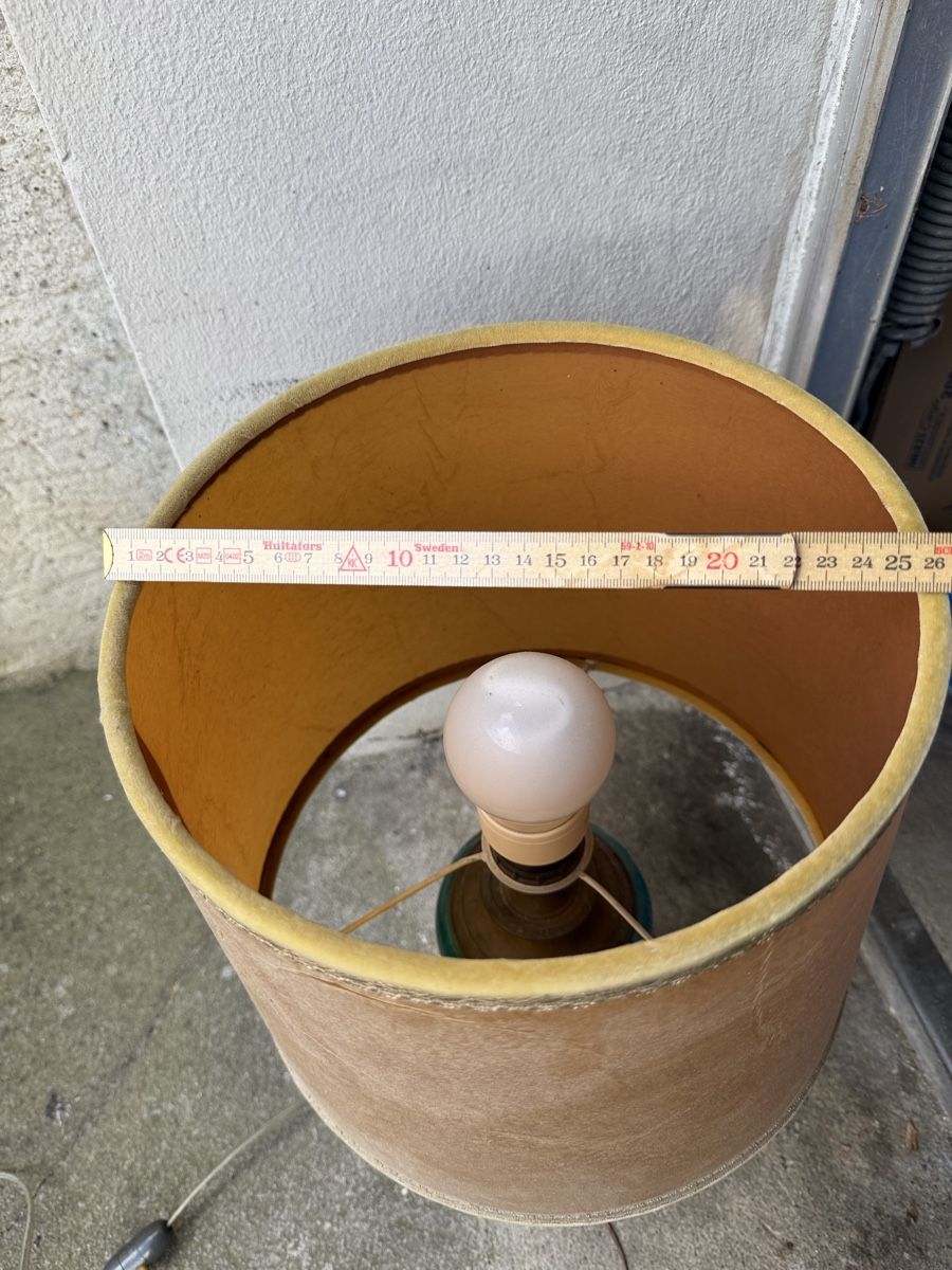 Lampade: Antike Lampe, Keramikfuss türkis – Usato da Lyss venduto da nekoreh 7