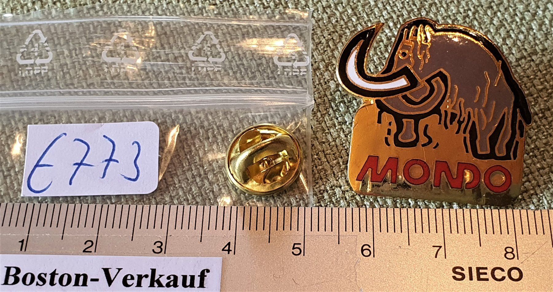 Spille: E773 - Pin Mondo - Mamut – Usato da Reinach BL venduto da Boston-Verkauf 2