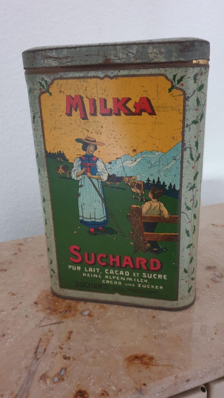 Tutte le decorazioni: Antike Suchard-Milka-Cacao Dose – Usato da Schupfart venduto da Peggy2002