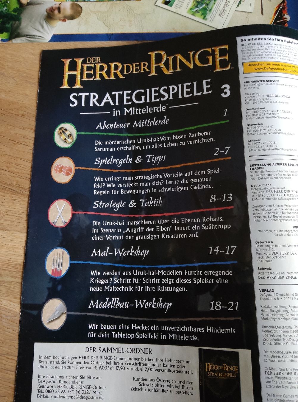 Spiele: "Herr der Ringe"-Sammelhefte - Tabletop-Spiel – Gebraucht aus Zofingen von  5