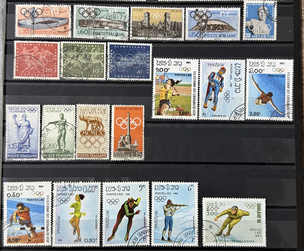 Tous les timbres: Timbres thème Olympiades  – D'occasion à Petit-Lancy par Solcarm 2