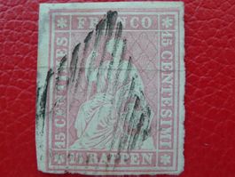 Strubel: 24B (24B1), Bogenreckrandstück! Kat: 140.-+