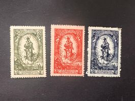 Liechtenstein 1920 Mi, 40-42 * Falz (3053)