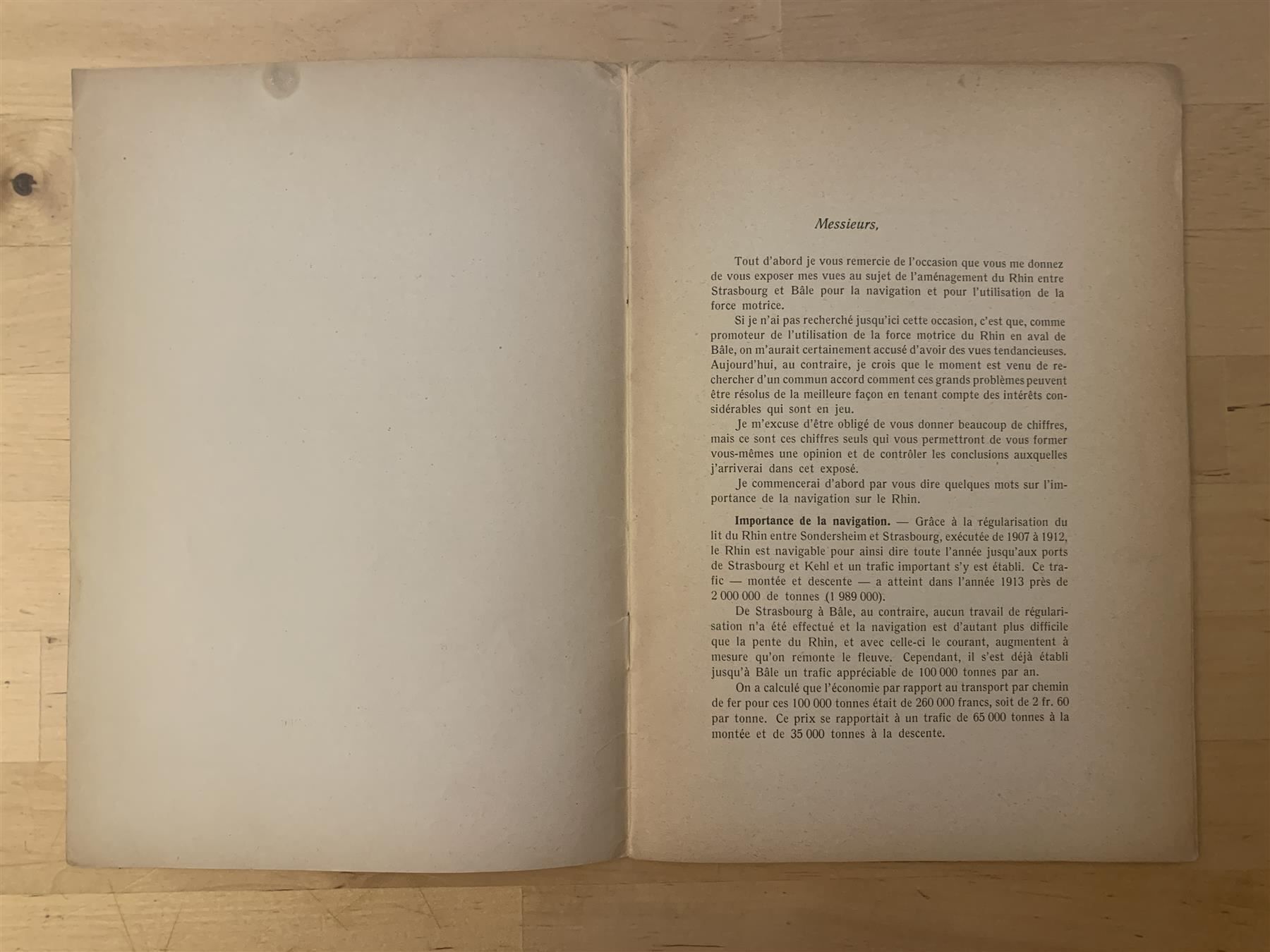 Bücher: Broschüre Rheinschifffahrt 1919 – Gebraucht aus Himmelried von rasmus67 3