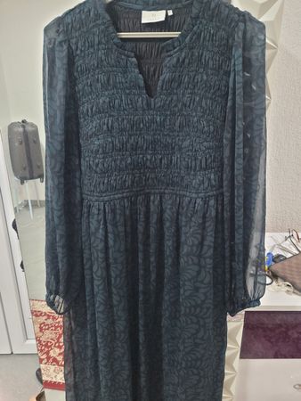 Kaffe Kleid, Gr. M, Herbst/Winter, Dunkelgrün, Top Zustand!