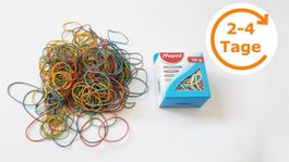 Gummiringe, 50 g, 4 Grössen/Farben