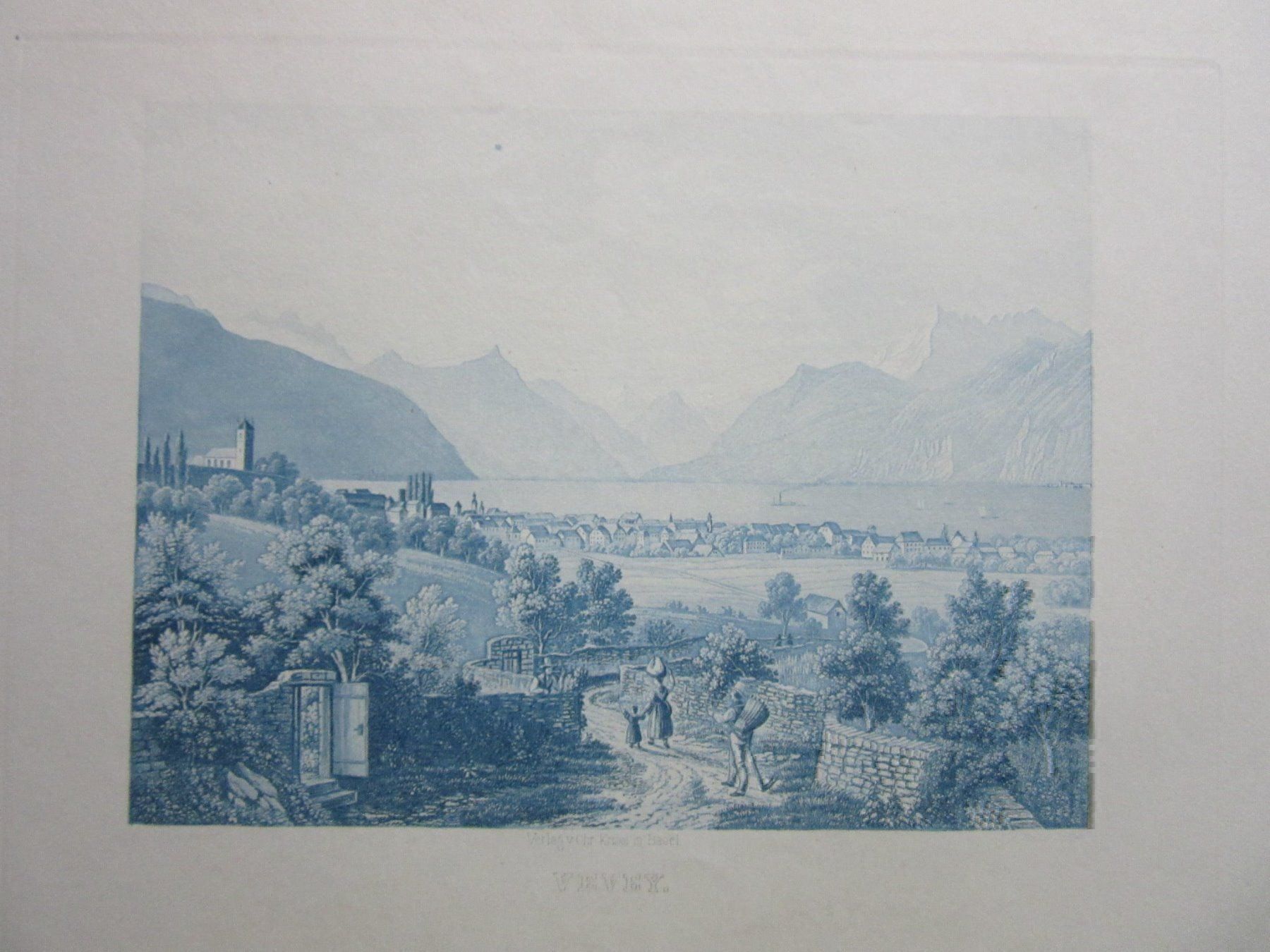 Incisioni: VEVEY STAHLSTICH – Usato da Gersau venduto da grafik-kunst 1