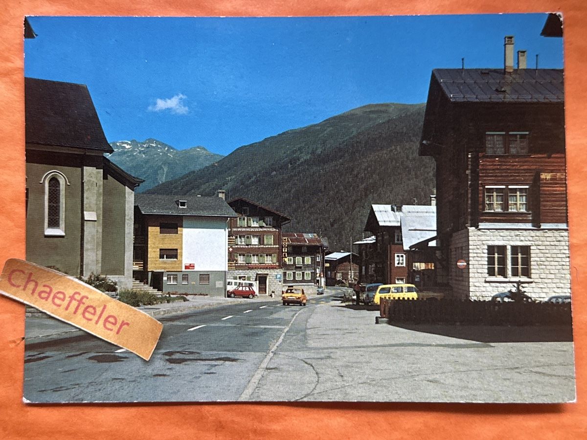 Cartoline postali: 43813 Ulrichen im Goms VS, 1970 – Usato da Zürich venduto da Chaeffeler