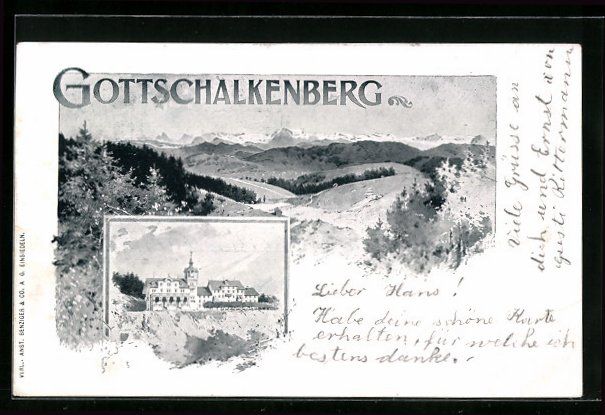 Ansichtskarten: Gottschalkenberg, Blick ins Land, Gastha – Gebraucht aus Berlin von bartko-reher