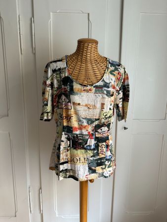 ICE 1 - Golf T-Shirt bunt gemustert 42