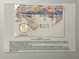 Numisbrief Portugal 500 Jahre Entdeckungsfahrt Bartolomeu...