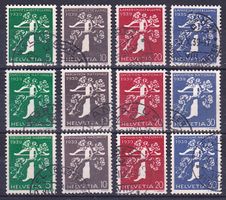 1939, Nr. 228-239, gestempelt, Kat. Fr. 112.-