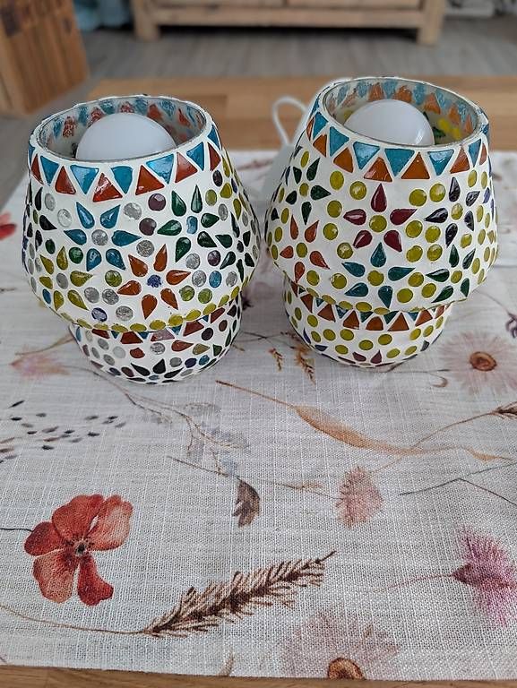 Lampade: 2 Handgemachte Mosaiklampen – Usato da Worblaufen venduto da craziijH__ 1
