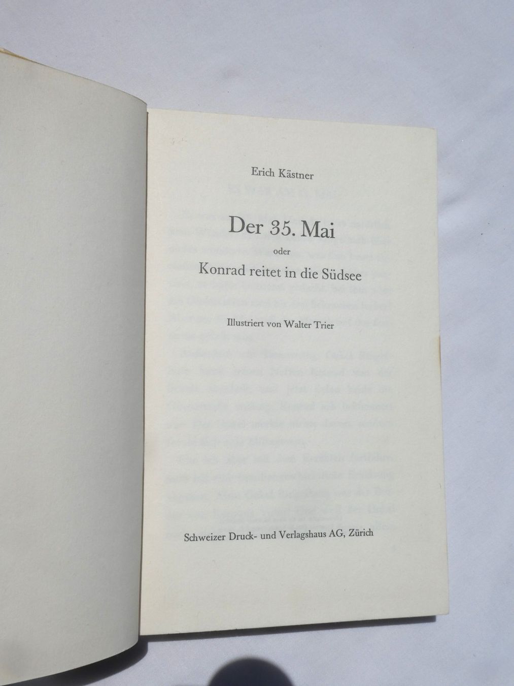 Libri: Der 35. Mai, von Erich Kästner – Usato da Gattikon venduto da kaandooh 1